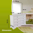 Queen Bed and Bedroom furniture White