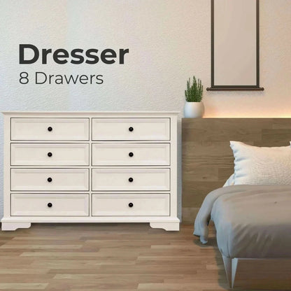 Celosia Dresser 8 Chest of Drawers Bedroom Acacia Timber Storage Cabin