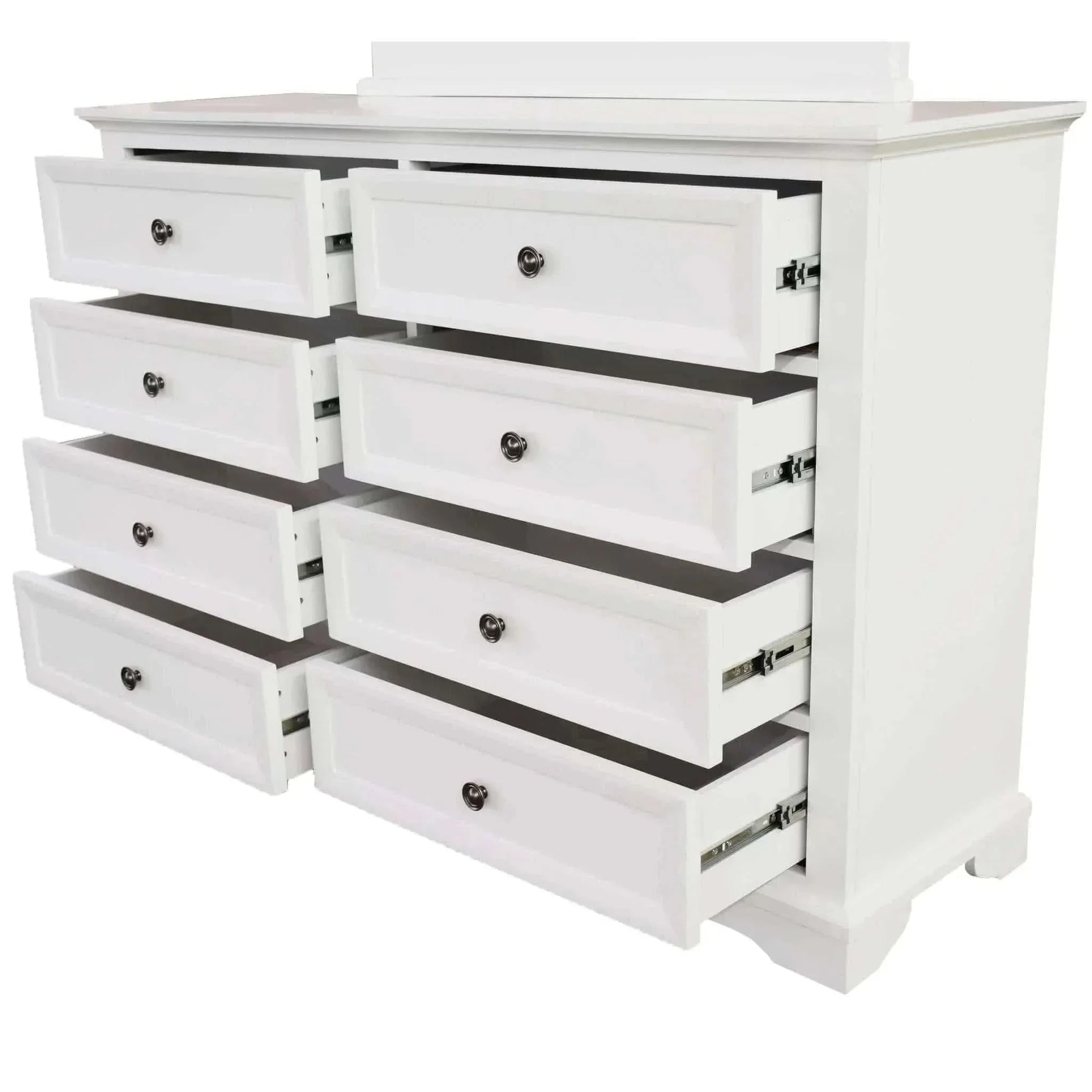 Celosia Dresser 8 Chest of Drawer Storage Cabinet White