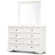 Celosia Dresser Mirror 8 Chest of Drawers Bedroom Timber Storage Cabin