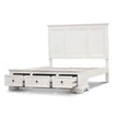 white queen bed frame with storage