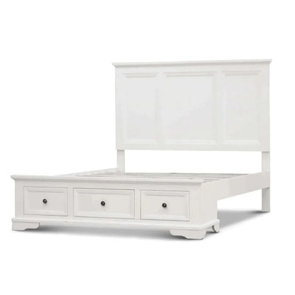 Celosia Queen Size Bed Frame Timber Mattress Base With Storage Drawers