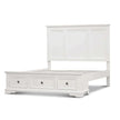 white queen bed frame with storage