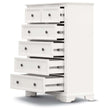 white tallboy drawers