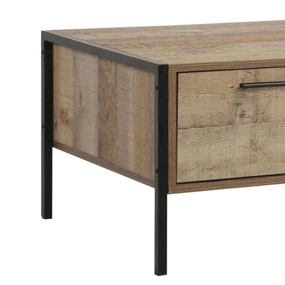 Coffee Table 2 Drawers Particle Board Storage in Oak Colour