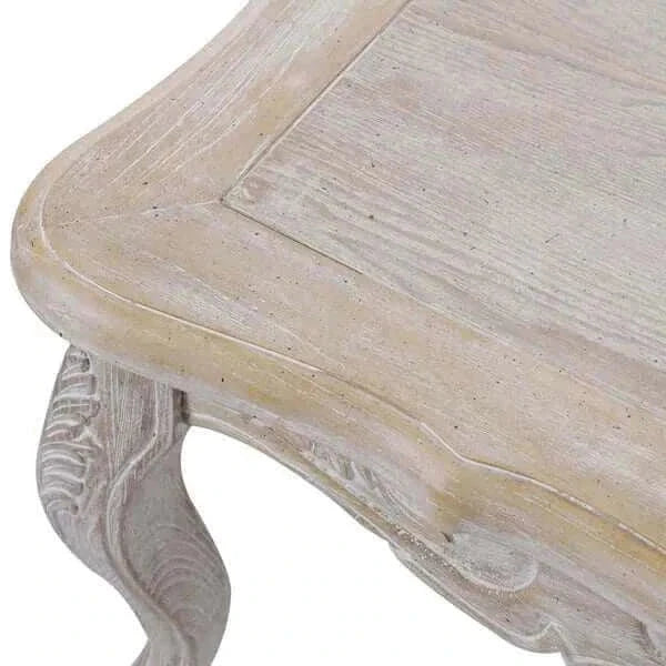 Coffee Table White Washed Finish