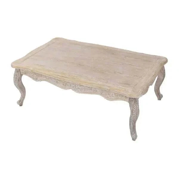 Coffee Table White Washed Finish