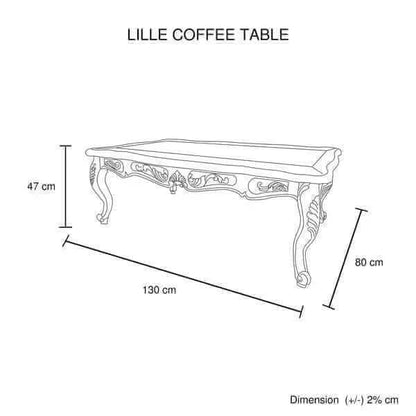 Coffee Table Oak Wood Plywood Veneer White Washed Finish