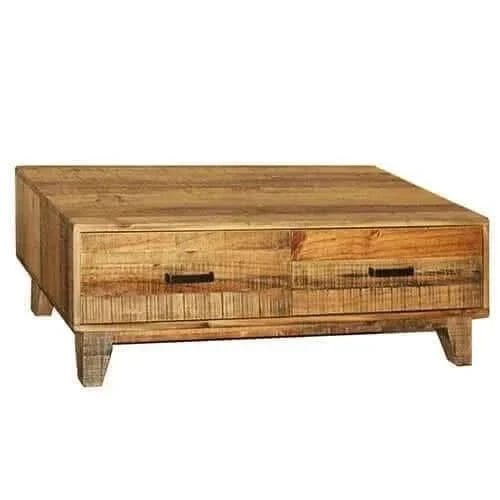 Woodstyle 2 Drawers Coffee Table Light Brown Colour