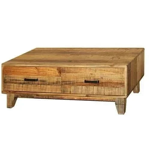 Woodstyle 2 Drawers Coffee Table Light Brown Colour