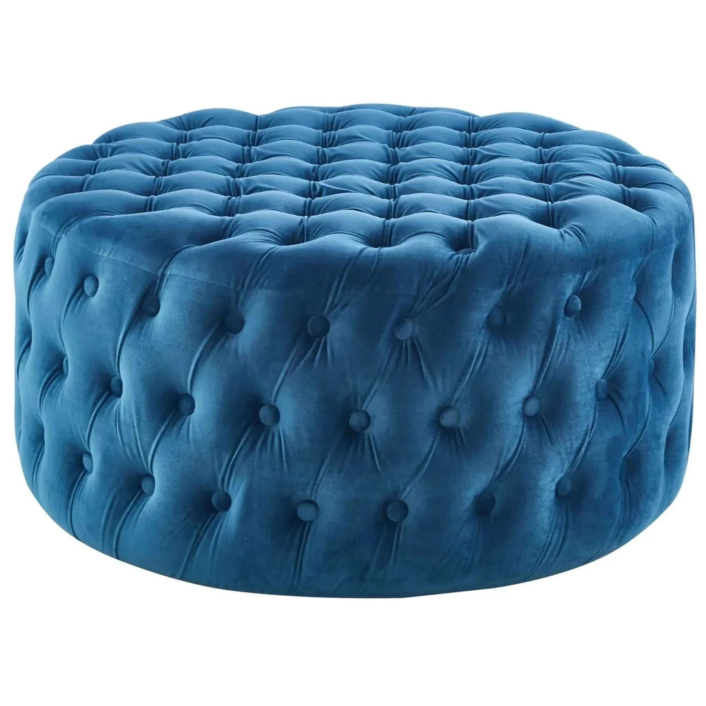 Round Ottoman Footstools -Upinteriors