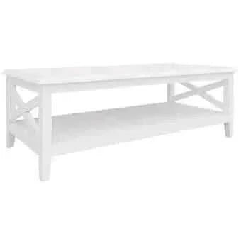 Daisy Coffee Table 120cm Hampton Furniture - White