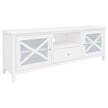 white tv unit with storage