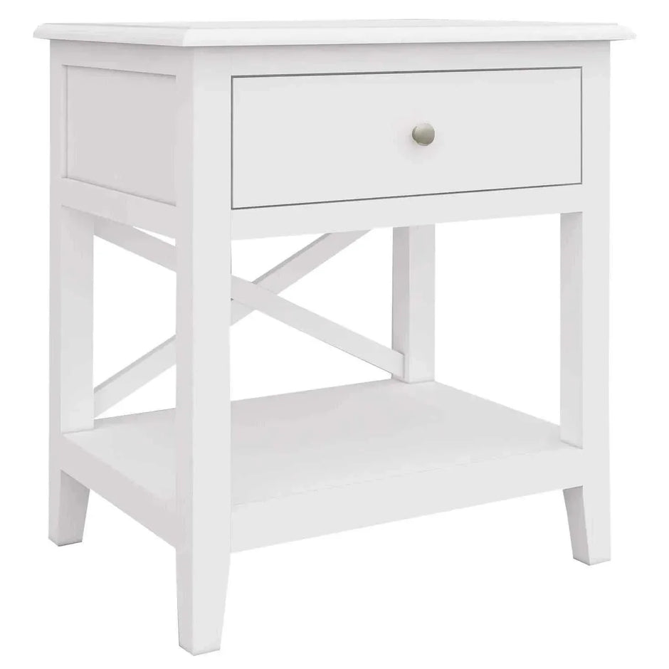 Sofa Side Table White 