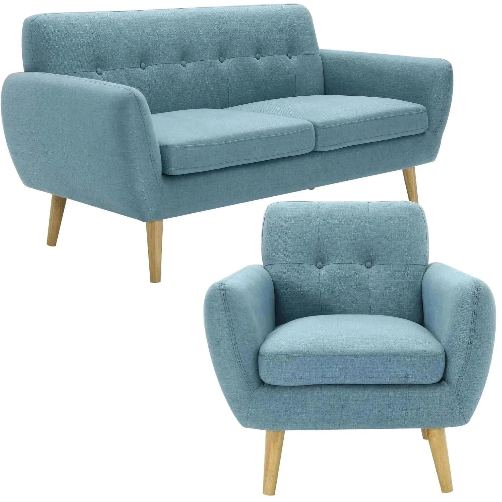 3 seater and 1 seater sofa set