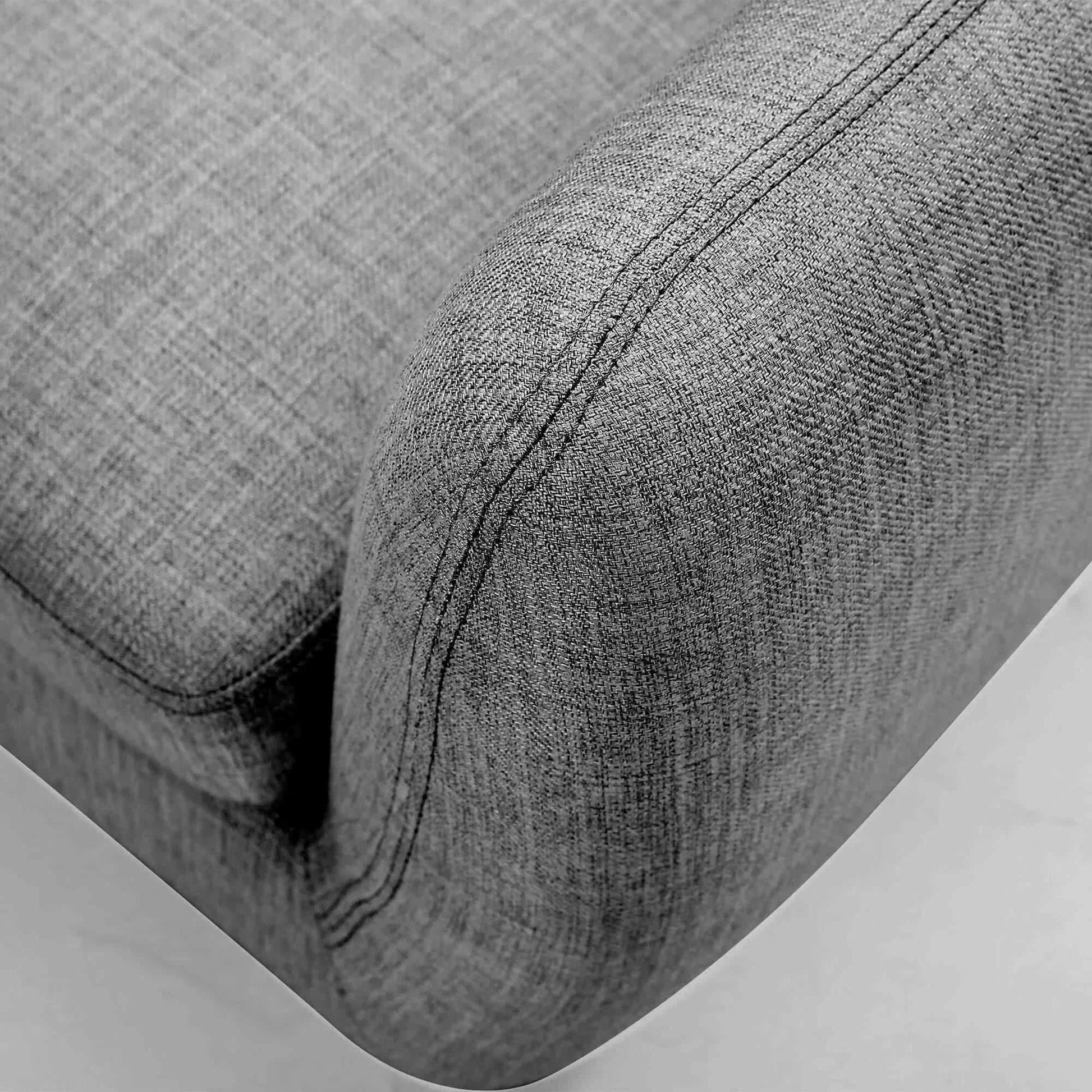 Dane 3 + 1 Seater Fabric Upholstered Sofa Armchair Lounge Couch - Mid 