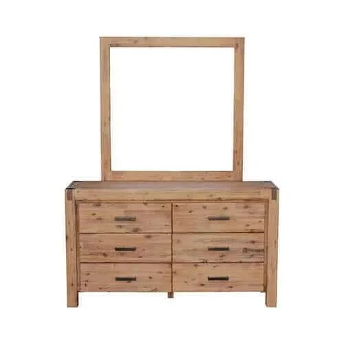 6 Drawer Dresser with mirror