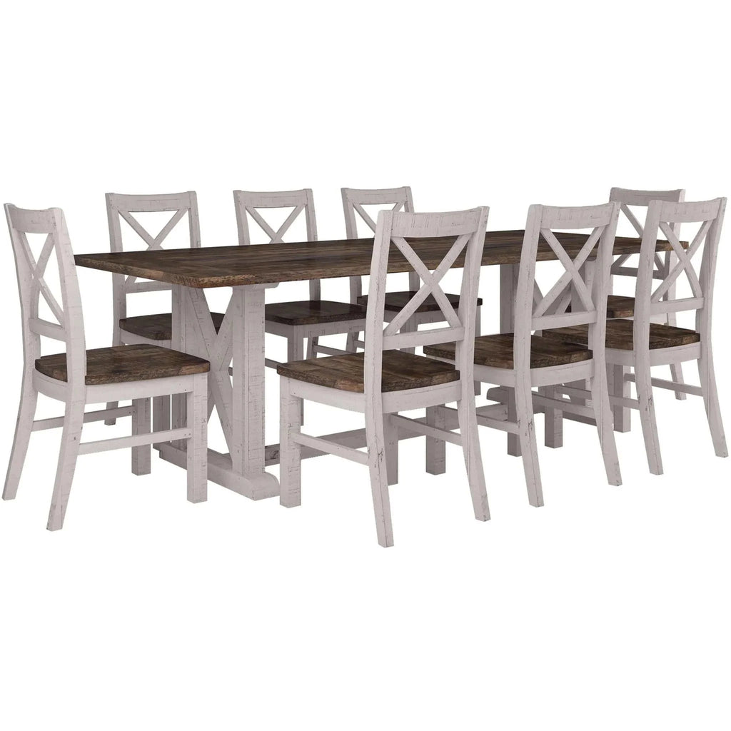 dining table and chairs 9 piece-Upinteriors