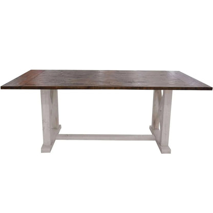 Erica Dining Table 240cm Solid Acacia Wood Hampton Furniture - Brown W