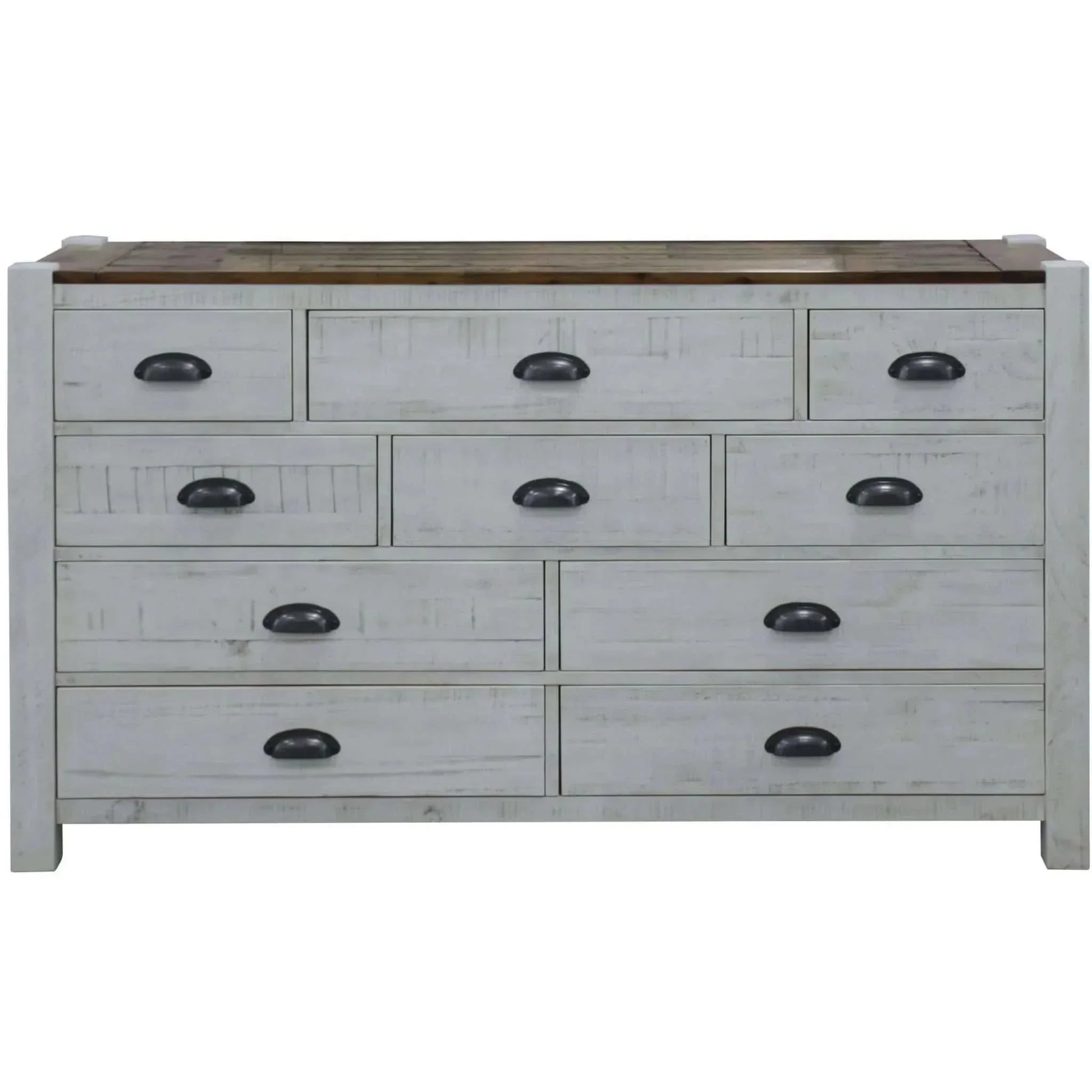 Erica Dresser 10 Chest of Drawers Solid Acacia Timber Wood Cabinet Bro