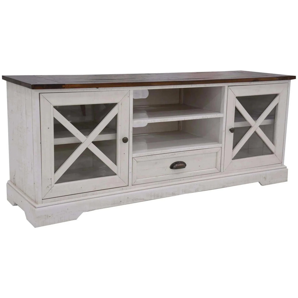 TV Unit White -Upinteriors