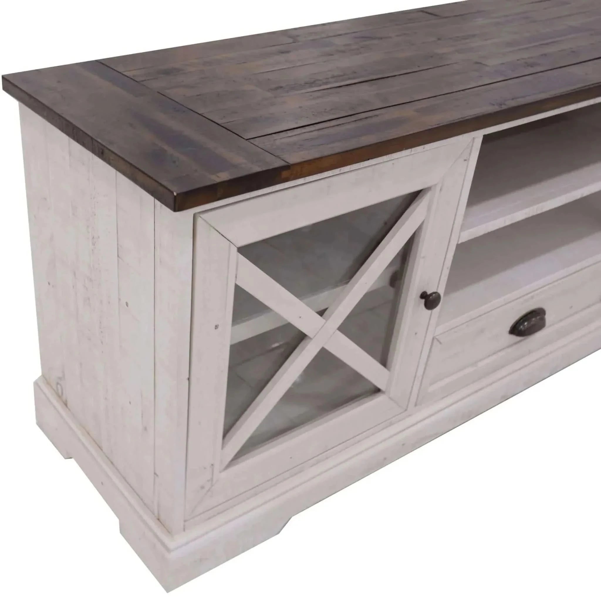 Erica ETU Entertainment TV Unit 160cm Solid Acacia Wood Hampton Brown 