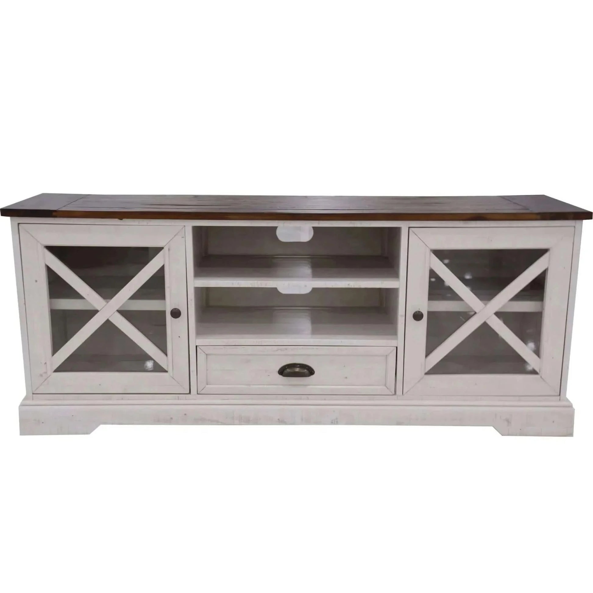 Erica ETU Entertainment TV Unit 160cm Solid Acacia Wood Hampton Brown 