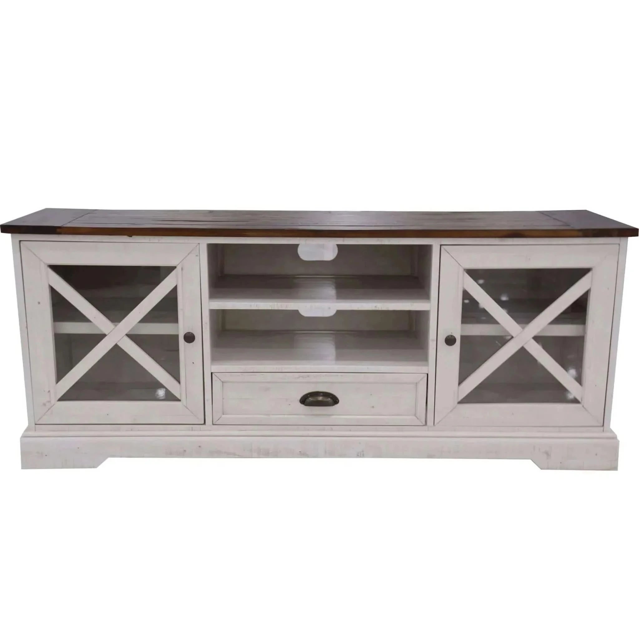 Erica ETU Entertainment TV Unit 160cm Solid Acacia Wood Hampton Brown 