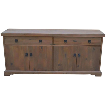 Florence Buffet Table 180cm 2 Door 4 Drawer Solid Dark Wood Timber