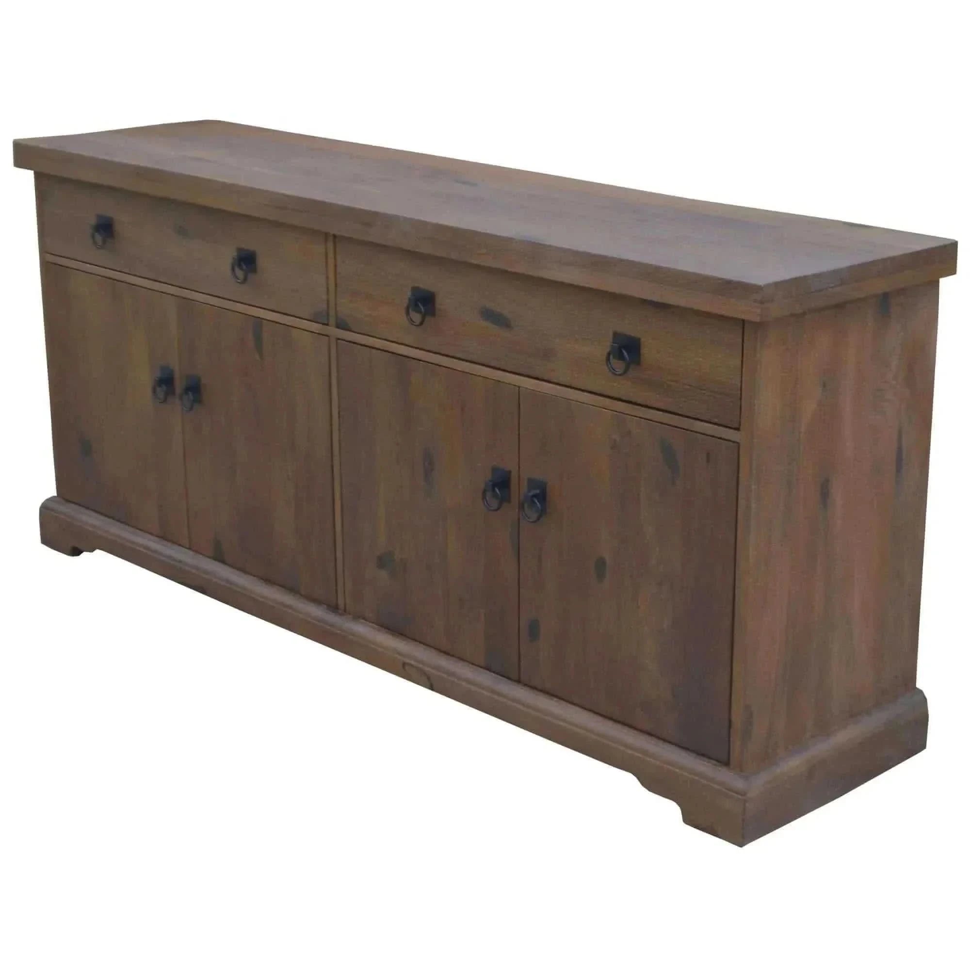 Florence Buffet Table 180cm 2 Door 4 Drawer Solid Dark Wood Timber