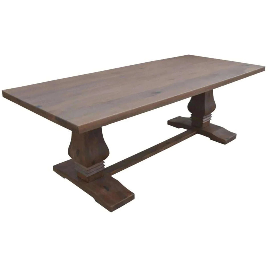 solid timber dining table