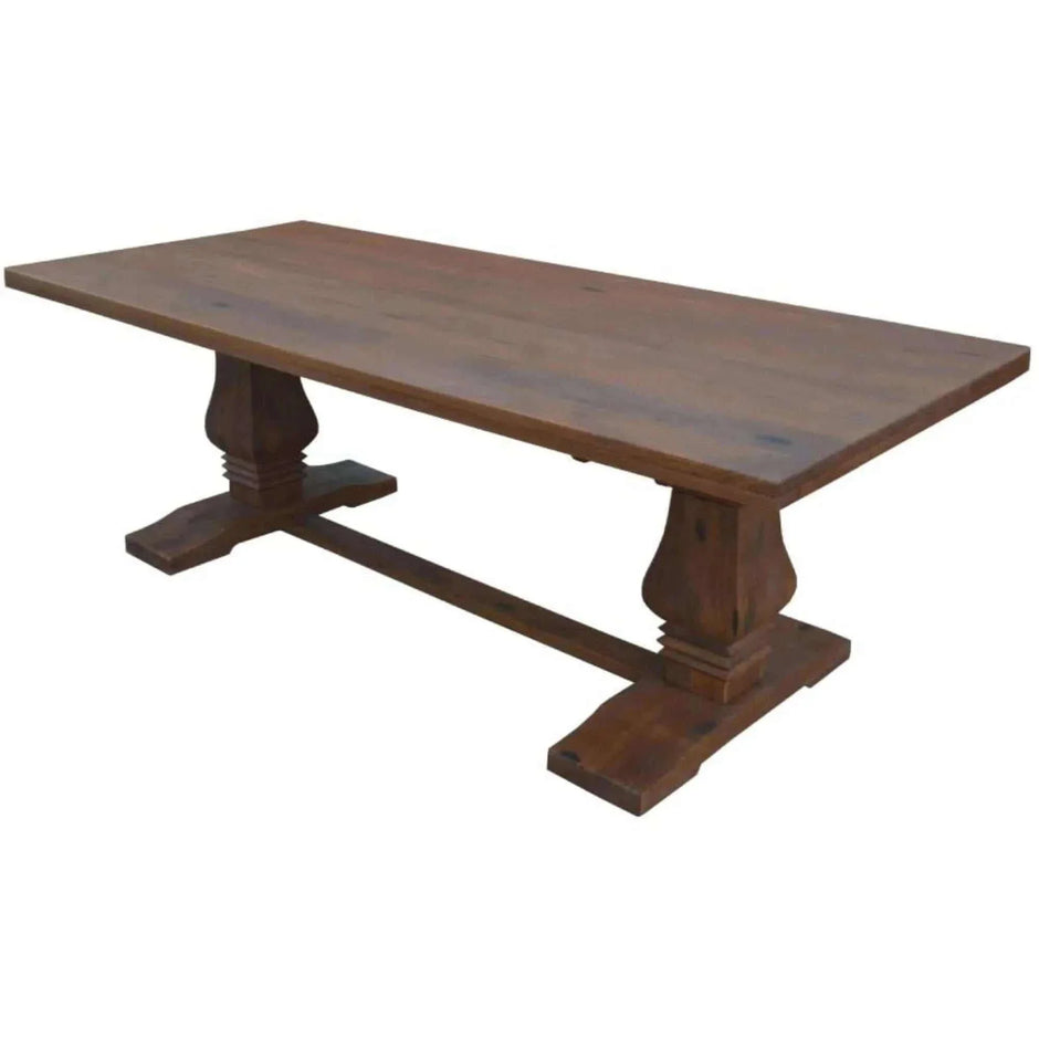 solid timber dining table