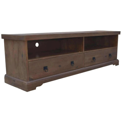 Florence ETU Entertainment TV Unit 180cm 2 Drawer Solid Mango Timber W