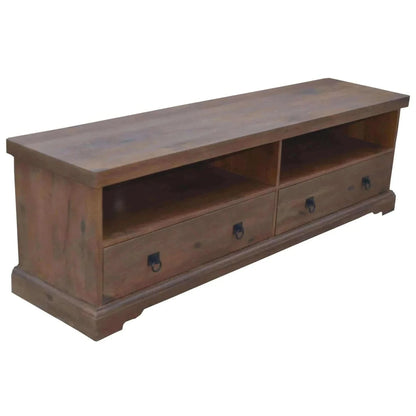 Florence ETU Entertainment TV Unit 180cm 2 Drawer Solid Mango Timber W