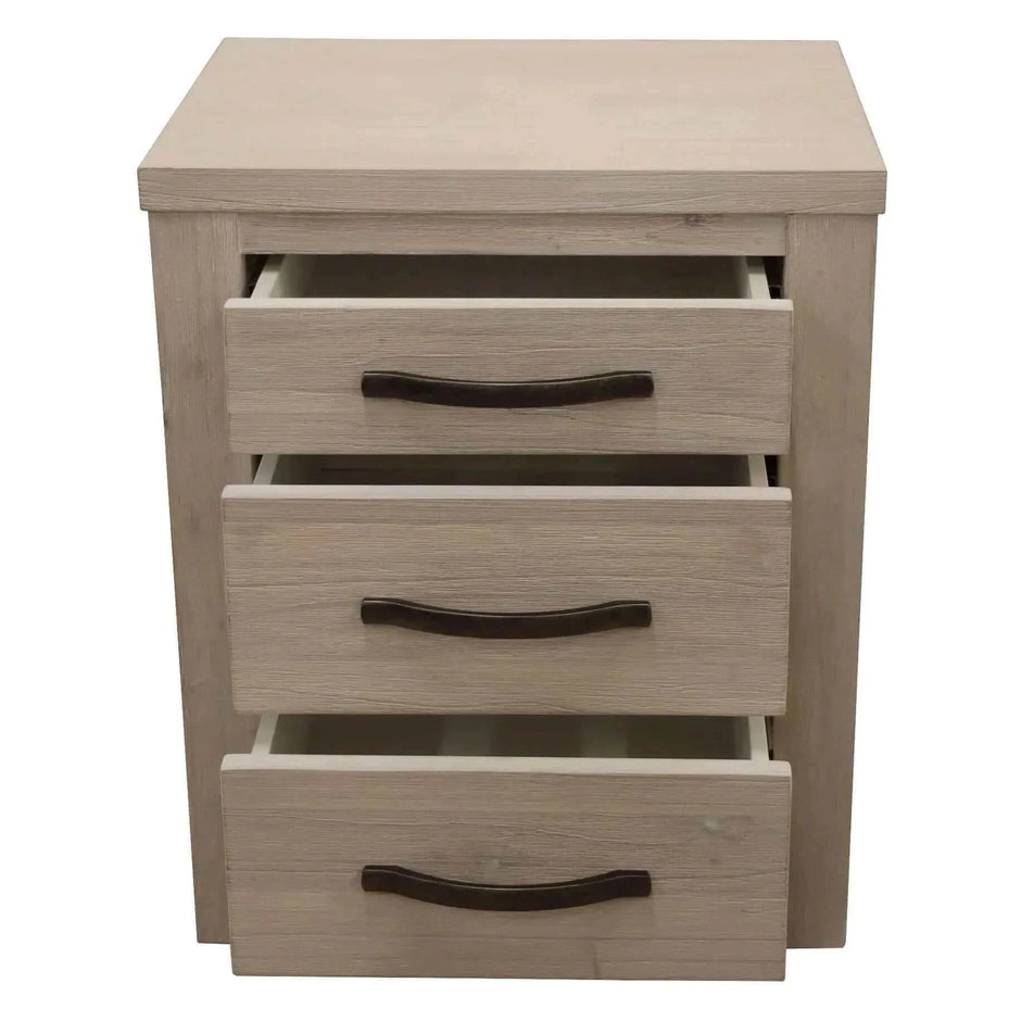 Bedside Table 3 Drawer cabinet