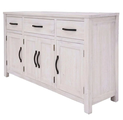 Foxglove Buffet Table 158cm 4 Door 3 Drawer Solid Mt Ash Timber Wood -