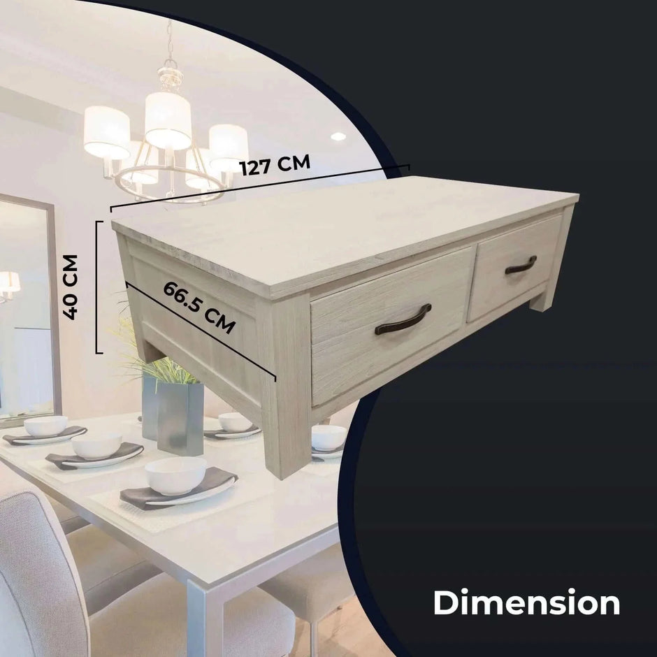 drawer coffee table