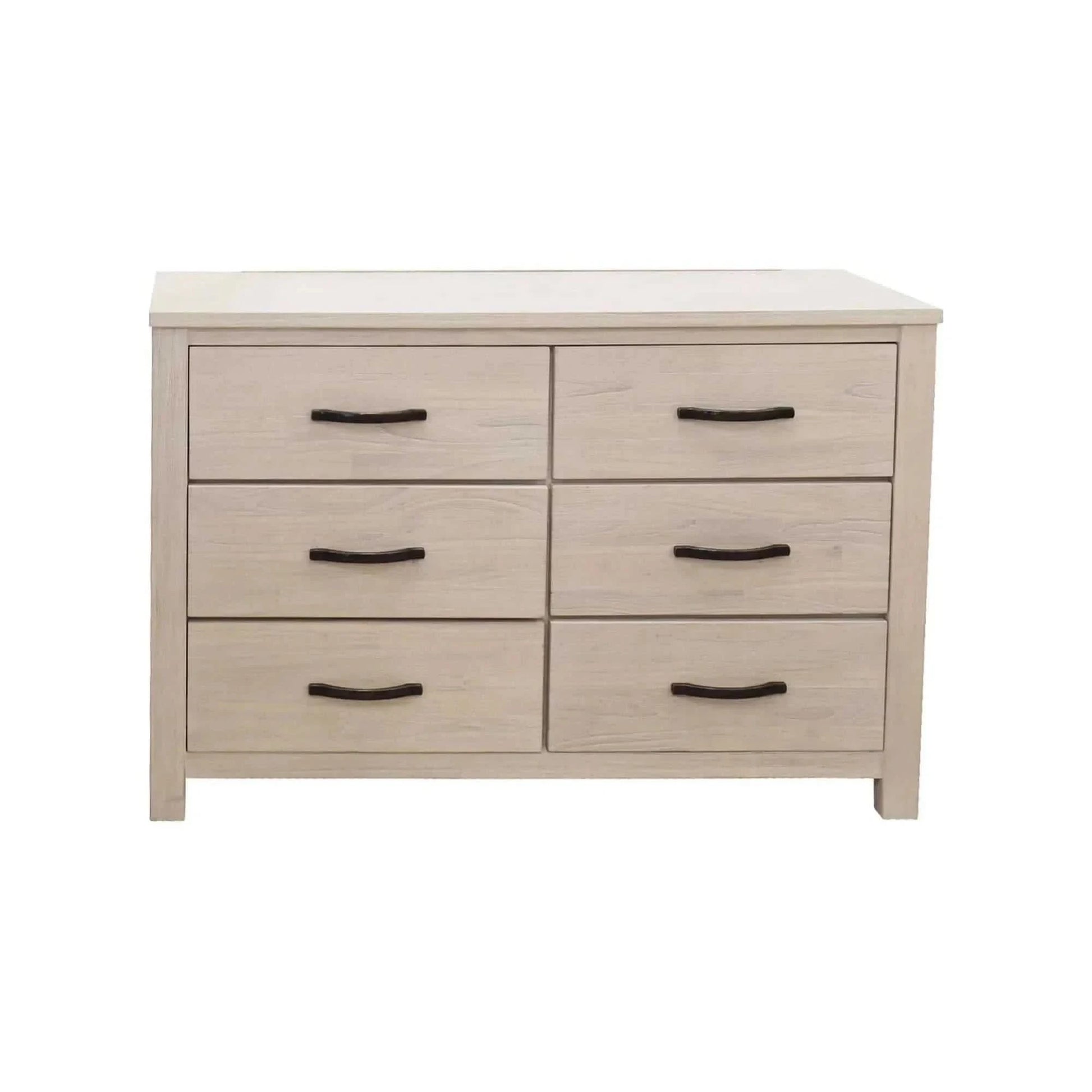 Foxglove Dresser 6 Chest of Drawers Solid Wood Tallboy Storage Cabinet