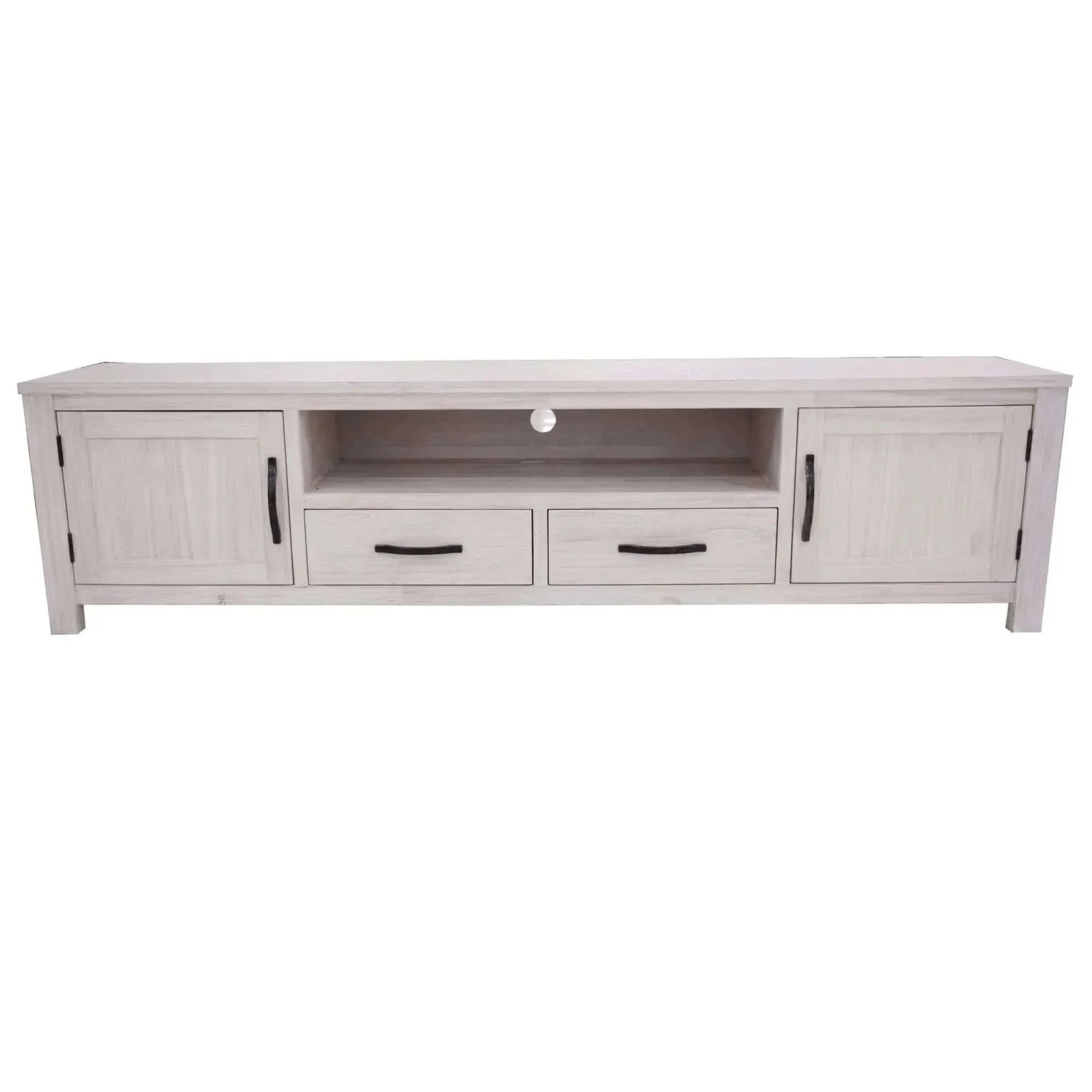 Foxglove ETU Entertainment TV Unit 216cm 2 Drawer 2 Door Mt Ash Wood -