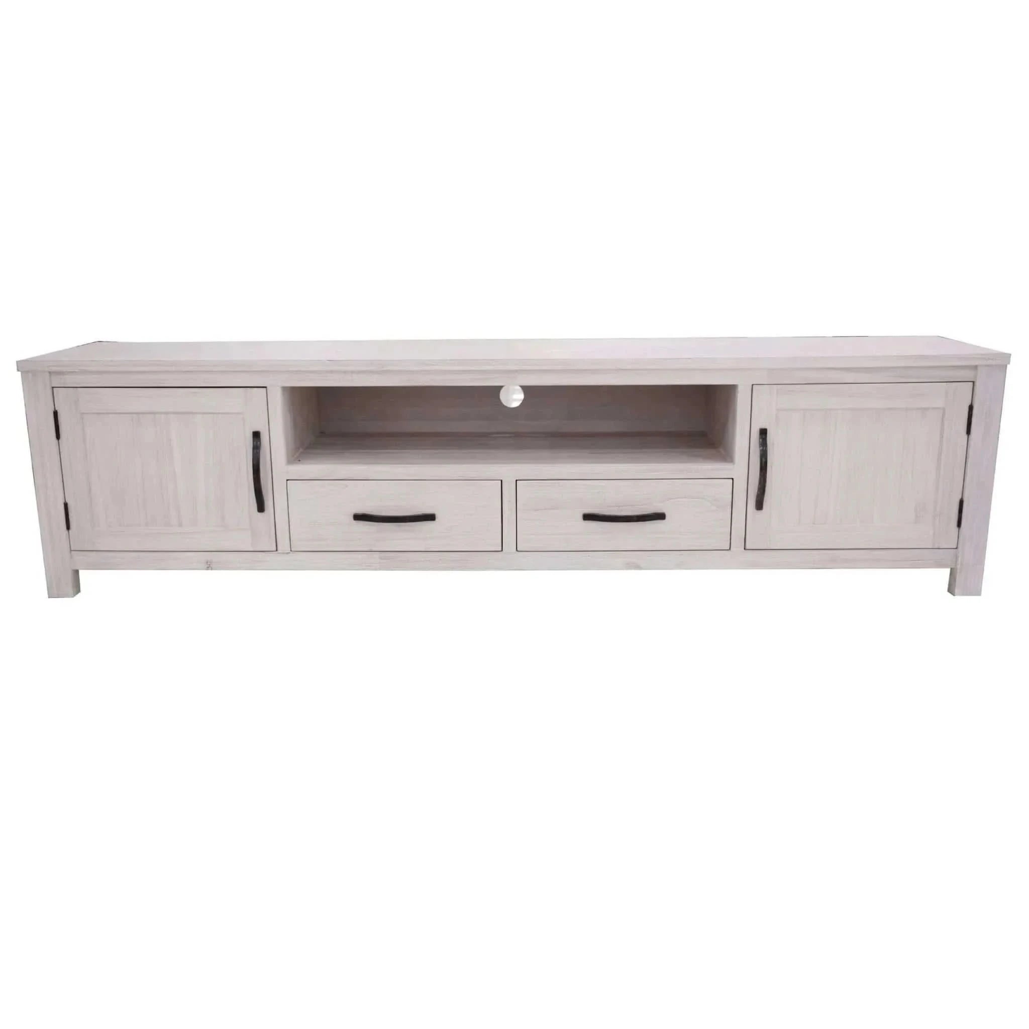 Foxglove ETU Entertainment TV Unit 216cm 2 Drawer 2 Door Mt Ash Wood -