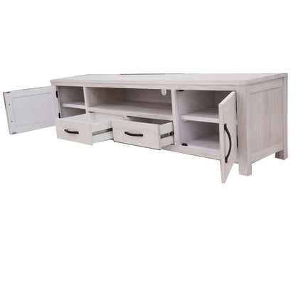 Foxglove ETU Entertainment TV Unit 216cm 2 Drawer 2 Door Mt Ash Wood -