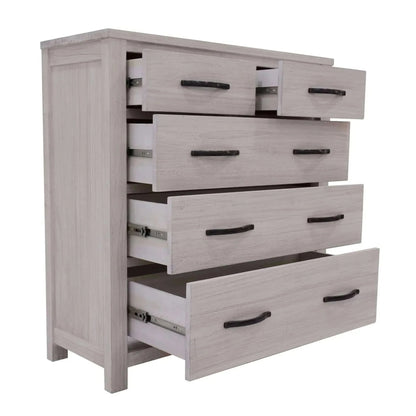 Foxglove Tallboy 5 Chest of Drawers Solid Ash Wood Bed Storage Cabinet