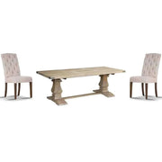 Gloriosa 10 seater Dining Table and Beige Chairs Mango Wood - Honey Wa