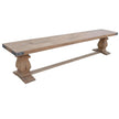 wood Dining Table and Bench 