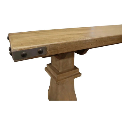 Gloriosa Console Entry Way Table 160cm Pedestal Mango Wood - Honey Was