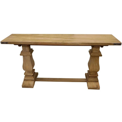 Gloriosa Console Entry Way Table 160cm Pedestal Mango Wood - Honey Was