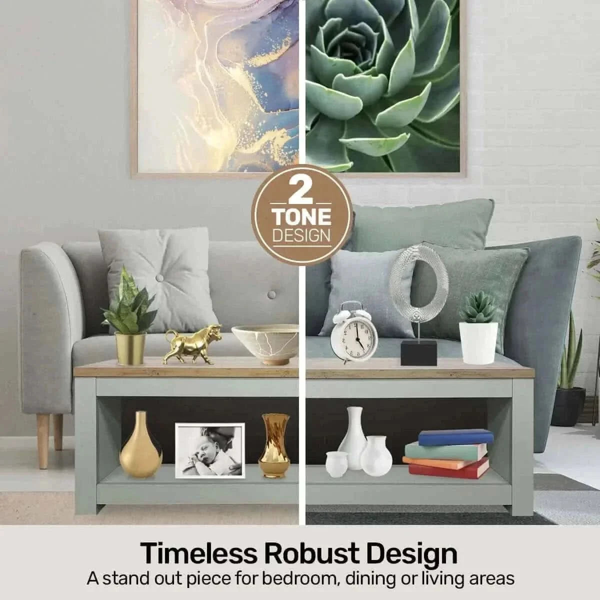 Home Master Winchester Two Tone Coffee Table Stylish Flawless Design 1
