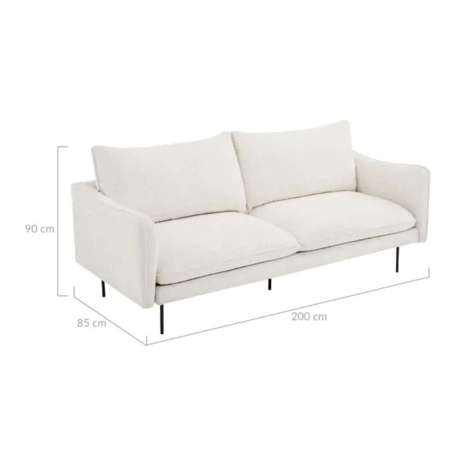 Boucle 3 Seater Sofa