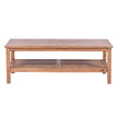 brown rattan coffee table