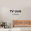 rattan tv console